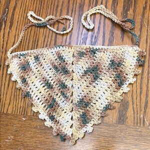Handmade Multicolor Crochet Bandana